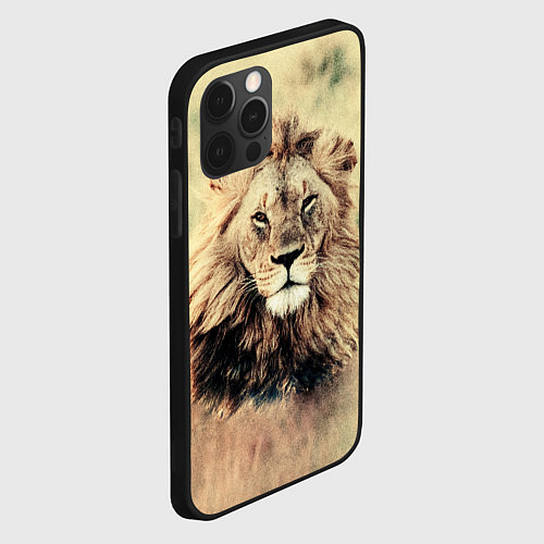 Чехол iPhone 12 Pro Lion King / 3D-Черный – фото 2