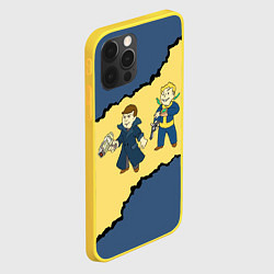 Чехол для iPhone 12 Pro Fallout New Vegas Boys, цвет: 3D-желтый — фото 2