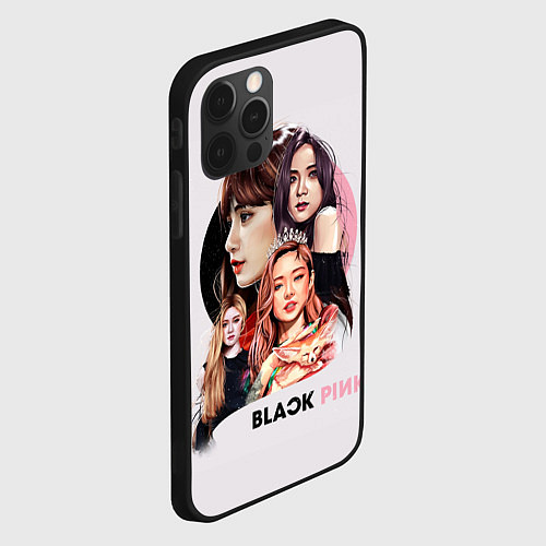 Чехол iPhone 12 Pro Blackpink / 3D-Черный – фото 2