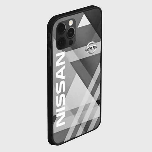 Чехол iPhone 12 Pro NISSAN / 3D-Черный – фото 2