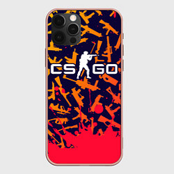 Чехол для iPhone 12 Pro CS GO КС ГО, цвет: 3D-светло-розовый