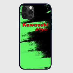 Чехол для iPhone 12 Pro Kawasaki, цвет: 3D-черный