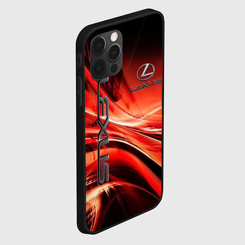 Чехол iPhone 12 Pro LEXUS / 3D-Черный – фото 2