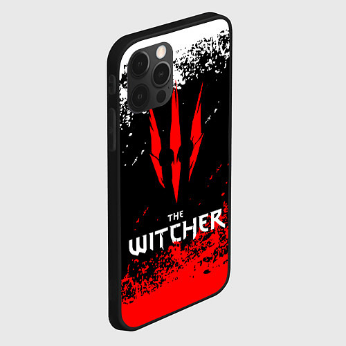 Чехол iPhone 12 Pro The Witcher / 3D-Черный – фото 2