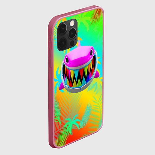 Чехол iPhone 12 Pro 6IX9INE 69 SHARK / 3D-Малиновый – фото 2