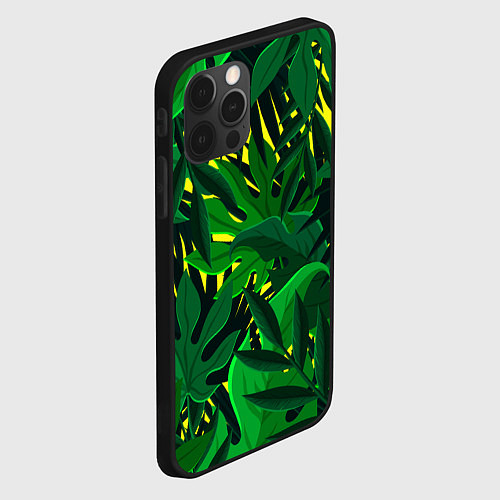 Чехол iPhone 12 Pro В джунглях / 3D-Черный – фото 2