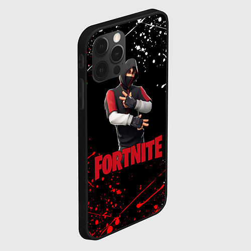 Чехол iPhone 12 Pro FORTNITE x IKONIK / 3D-Черный – фото 2