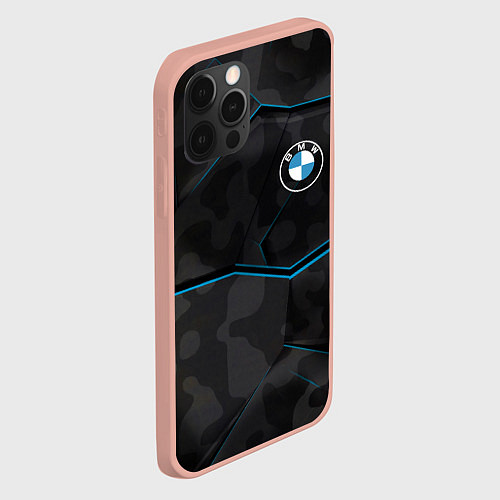 Чехол iPhone 12 Pro BMW / 3D-Светло-розовый – фото 2