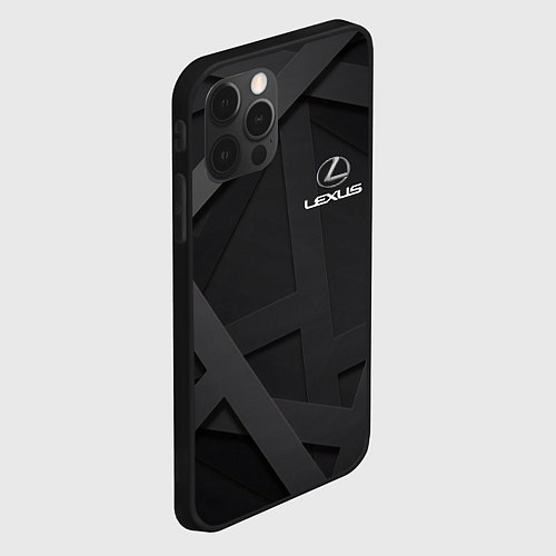 Чехол iPhone 12 Pro LEXUS / 3D-Черный – фото 2