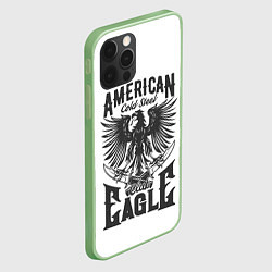 Чехол для iPhone 12 Pro Американский орел Z, цвет: 3D-салатовый — фото 2