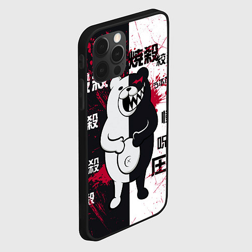 Чехол iPhone 12 Pro Monokuma / 3D-Черный – фото 2