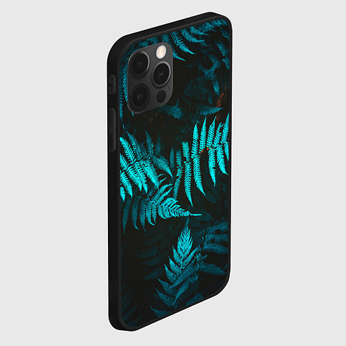 Чехол iPhone 12 Pro ПАПОРОТНИК / 3D-Черный – фото 2