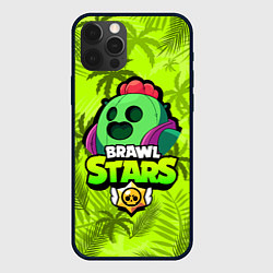 Чехол для iPhone 12 Pro BRAWL STARS SPIKE СПАЙК, цвет: 3D-черный