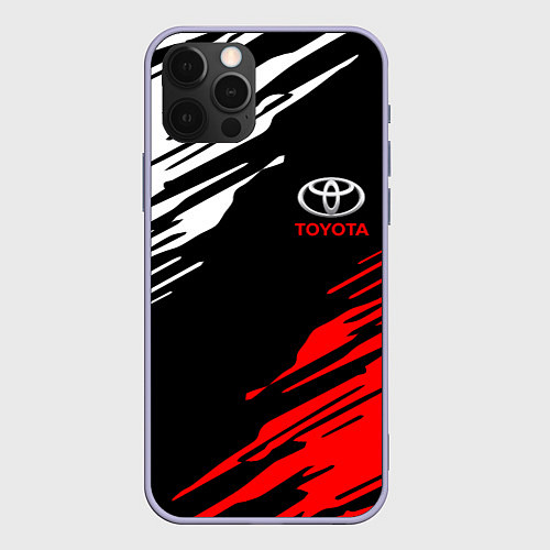 Чехол iPhone 12 Pro TOYOTA / 3D-Светло-сиреневый – фото 1