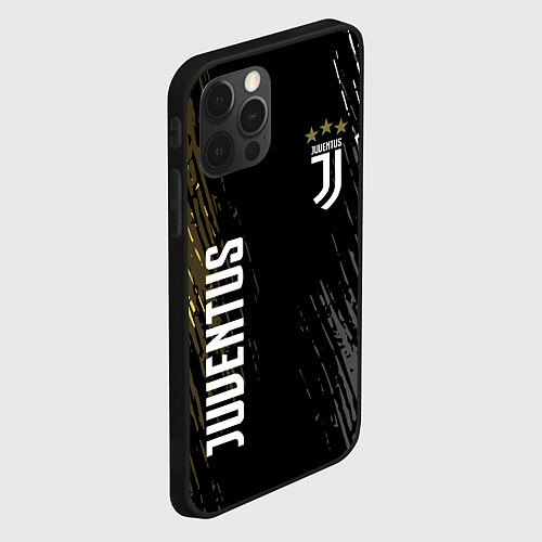 Чехол iPhone 12 Pro JUVENTUS / 3D-Черный – фото 2