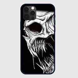 Чехол для iPhone 12 Pro Череп Z, цвет: 3D-черный