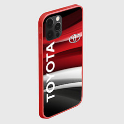 Чехол для iPhone 12 Pro TOYOTA, цвет: 3D-красный — фото 2