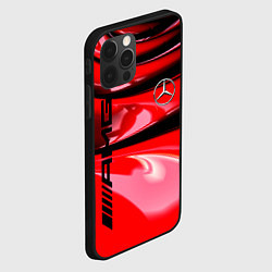 Чехол для iPhone 12 Pro MERCEDES, цвет: 3D-черный — фото 2