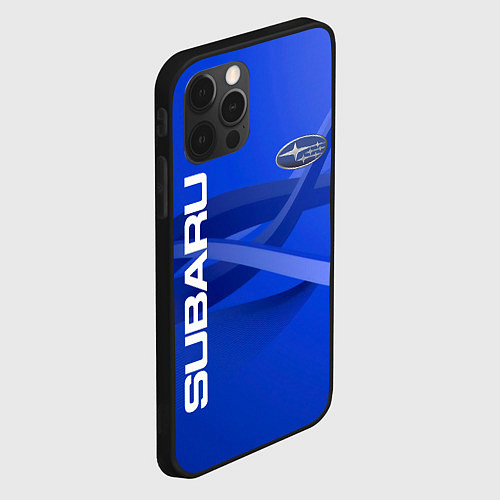 Чехол iPhone 12 Pro SUBARU / 3D-Черный – фото 2