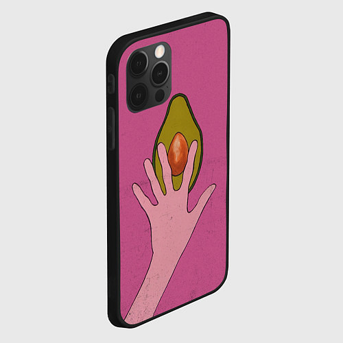 Чехол iPhone 12 Pro Avocado / 3D-Черный – фото 2