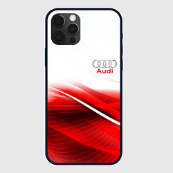 Чехол для iPhone 12 Pro AUDI, цвет: 3D-черный