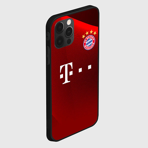 Чехол iPhone 12 Pro BAYERN MUNCHEN / 3D-Черный – фото 2