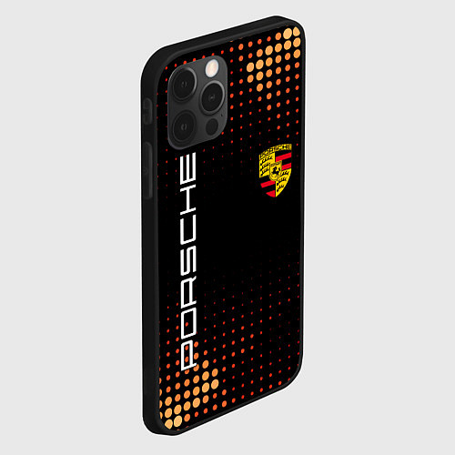 Чехол iPhone 12 Pro PORSCHE / 3D-Черный – фото 2