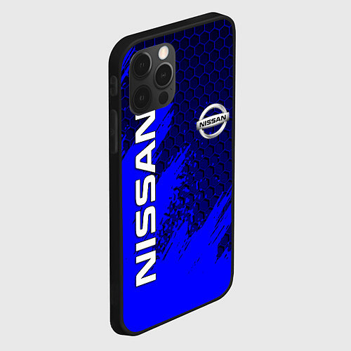 Чехол iPhone 12 Pro NISSAN / 3D-Черный – фото 2