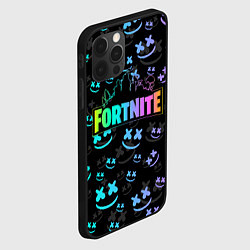 Чехол для iPhone 12 Pro FORTNITE MARSHMELLO, цвет: 3D-черный — фото 2