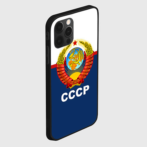 Чехол iPhone 12 Pro СССР / 3D-Черный – фото 2