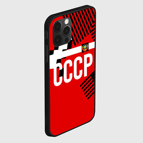 Чехол iPhone 12 Pro Форма сборной по футболу 1991 / 3D-Черный – фото 2