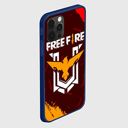 Чехол для iPhone 12 Pro FREE FIRE ФРИ ФАЕР, цвет: 3D-тёмно-синий — фото 2