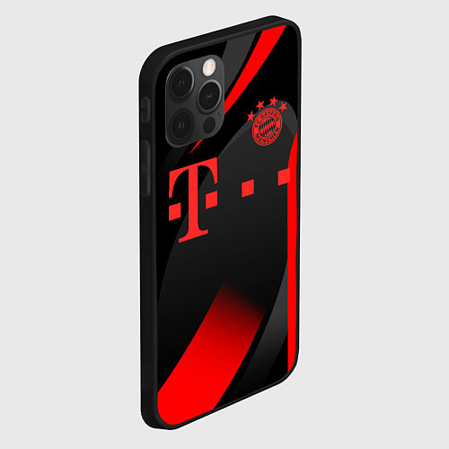 Чехол iPhone 12 Pro FC Bayern Munchen / 3D-Черный – фото 2