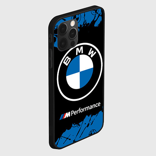 Чехол iPhone 12 Pro BMW БМВ / 3D-Черный – фото 2