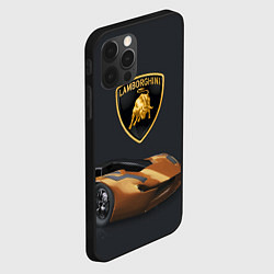 Чехол для iPhone 12 Pro Lamborghini- motorsport, цвет: 3D-черный — фото 2