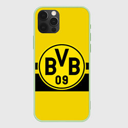 Чехол для iPhone 12 Pro BORUSSIA DORTMUND, цвет: 3D-салатовый