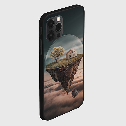 Чехол iPhone 12 Pro Самоизоляция / 3D-Черный – фото 2