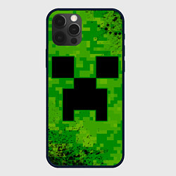 Чехол для iPhone 12 Pro MINECRAFT МАЙНКРАФТ, цвет: 3D-черный