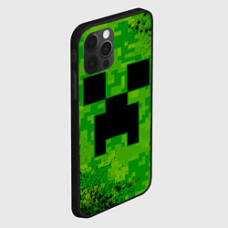 Чехол для iPhone 12 Pro MINECRAFT МАЙНКРАФТ, цвет: 3D-черный — фото 2