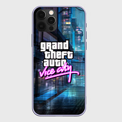 Чехол для iPhone 12 Pro GTA, цвет: 3D-светло-сиреневый