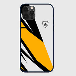 Чехол для iPhone 12 Pro Lamborghini, цвет: 3D-черный