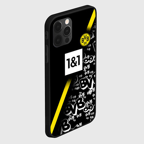 Чехол iPhone 12 Pro Dortmund 20202021 ФОРМА / 3D-Черный – фото 2