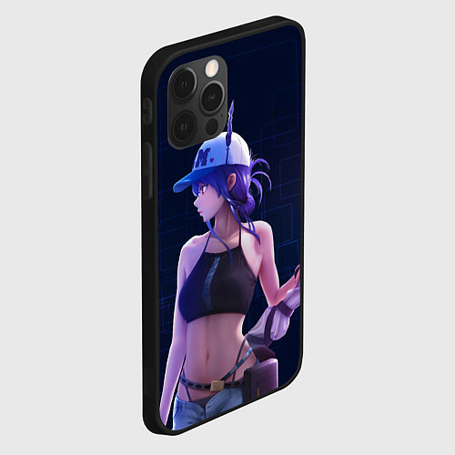 Чехол iPhone 12 Pro Chen Arknights / 3D-Черный – фото 2