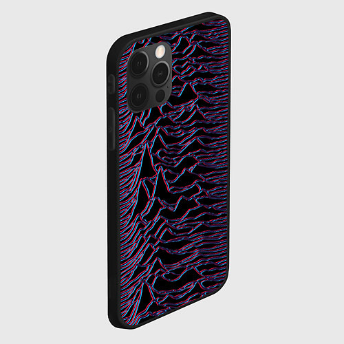 Чехол iPhone 12 Pro Joy Division Glitch / 3D-Черный – фото 2