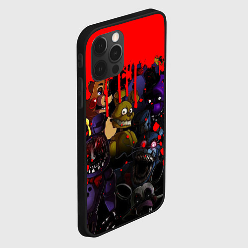Чехол iPhone 12 Pro Five Nights At Freddys / 3D-Черный – фото 2