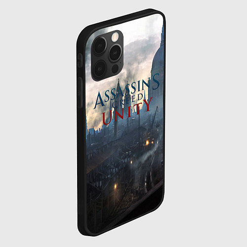 Чехол iPhone 12 Pro Assassin’s Creed Unity / 3D-Черный – фото 2