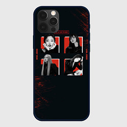 Чехол для iPhone 12 Pro BLACKPINK, цвет: 3D-черный