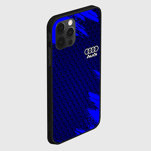 Чехол iPhone 12 Pro AUDI / 3D-Черный – фото 2