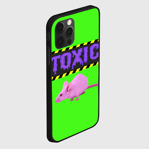 Чехол iPhone 12 Pro Toxic / 3D-Черный – фото 2