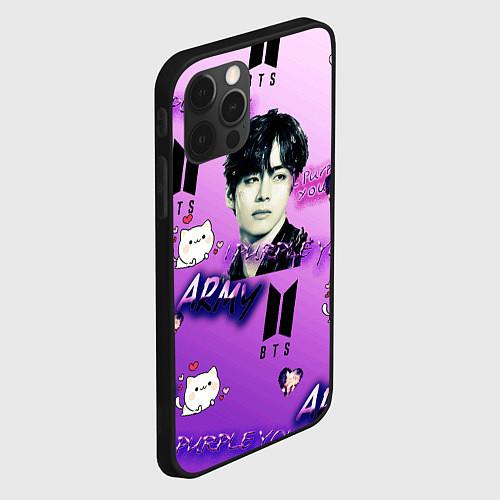 Чехол iPhone 12 Pro I purple you / 3D-Черный – фото 2